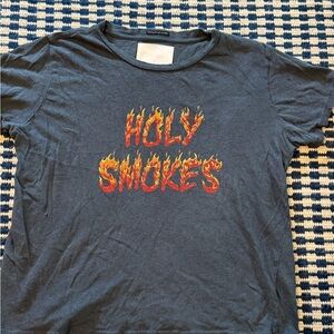 MOTHER Superior “Holy Smokes” Flame Graphic Tee | Women’s L
